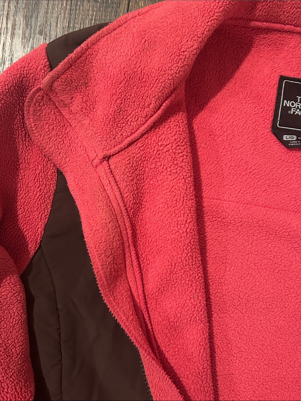 The North Face Pink and Brown Denali Fleece Zip-Up - Picture 8 of 8
